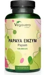 Vegavero Papaya Enzym | 120 Kapseln | 100% reines Papain | 700 mg pro Kapsel 