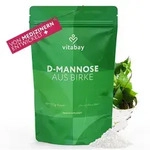 Vitabay D-Mannose Pulver aus Birke - 100 g veganes Pulver - Frei von Zusatzstoffen -
