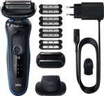 Braun 51-B1820s Series 5 Elektrorasierer mit EasyClick Trimmer Aufsatz, blau -