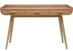 Miliboo - Schreibtisch skandinavisch helles Holz HALLEN - Blau