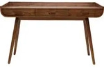 Miliboo - Schreibtisch Vintage Holz Nussbaum HALLEN - Braun