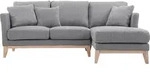 Miliboo - Ecksofa rechts skandinavisch Hellgrau OSLO - Grau