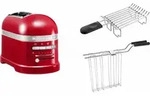 KitchenAid Set 1, Toaster + Br&ouml;tchenaufsatz Artisan 5KMT2204 Empire Rot - Rot