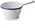 Ibili 904410 Kasserolle, emailliert, 10 cm Durchmesser - Silber