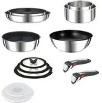 Tefal Ingenio Preference L97494, Gemischtes Set, Edelstahl, Edelstahl, Titan,