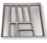 ORGA-BOX II Besteckeinsatz grau 462 x 505 mm f&uuml;r 60 cm Schrankbreite in