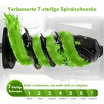 AMZCHEF Entsafter f&uuml;r Gem&uuml;se und Obst, Slow Juicer, Saftpresse Elektrisch, BPA