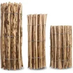 Staketenzaun in 26 Gr&ouml;&szlig;en - Holzzaun aus Haselnuss - Gartenzaun Holz H&ouml;hen...