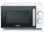 Severin MW 7765, Arbeitsplatte, Solo-Mikrowelle, 800 W, Drehregler, Schwarz, Silber -
