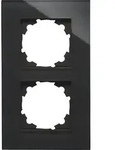 Glas-Rahmen 2-fach schwarz HK07 - Schwarz