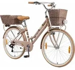 BIKESTAR City Stadt Fahrrad 26 Zoll | 16 Zoll Rahmen, 7 Gang Shimano Damen...