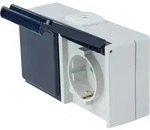 as-Schwabe Aufputz-Steckdose 2-fach waagerecht 230V 16A IP54