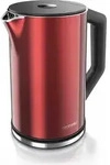 Arendo Wasserkocher mit Temperatureinstellung 40 - 100 &deg;C, Edelstahl,...
