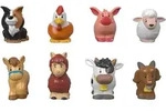 Fisher-Price Little People Bauernhoftiere Set , Set mit acht Figuren
