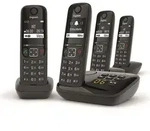 Gigaset AS690A Quattro, Analoges/DECT-Telefon, Kabelloses Mobilteil, 100