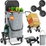 Treppensteiger-Einkaufstasche COMFORT, 50l, grau - Grau