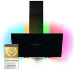 Exquisit Dunstabzugshaube KFD 817-2L schwarz | Touch-Control | Metallfettfilter | 3