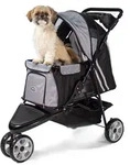 Hundebuggy Katzenbuggy - Innopet All Terrain Schwarz/Silber - Leichter 3 Rad