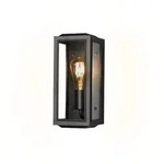 Carpi Wandl. mittel E27 Messing mit klarem Glas