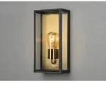 Konstsmide 7349-758, Wandbeleuchtung f&uuml;r den Au&szlig;enbereich, Schwarz, Messing, Glas,
