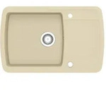 vidaXL Granitsp&uuml;le Einzelbecken Beige - Beige