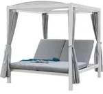 HOME DELUXE Sonnenliege LYON - 208 x 188 x 207 cm 3-fach verstellbare R&uuml;ckenlehne,