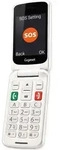 Gigaset GL590, Klappgeh&auml;use, Dual-SIM, 7,11 cm (2.8"), 0,3 MP, 800 mAh, Wei&szlig; -