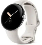 Google Pixel - Silber poliert - intelligente Uhr mit Active Armband - Flouroelastomer