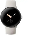 Google Pixel Watch WiFi 41mm silver/chalk Sportarmb. - Wei&szlig;