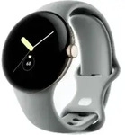Google Pixel Watch - Champagne Gold - intelligente Uhr mit Band - Flouroelastomer -