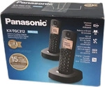Panasonic KX-TGC312SPB, DECT-Telefon, Freisprecheinrichtung, 50 Eintragungen,