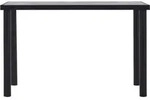 vidaXL Esstisch Schwarz und Betongrau 120 x 60 x 75 cm MDF - Schwarz