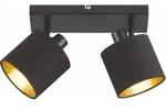 hoftronic LED Deckenleuchte 2-flammig schwenkbar E14 IP20 Schwarz - Schwarz