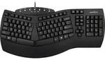 Perixx PERIBOARD-512 US, Ergonomische USB-Tastatur, schwarz - Schwarz