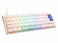 Ducky One 3 Classic Pure White Mini Gaming Tastatur, RGB LED - MX-Clear