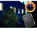 LED BATTERIE LICHTERNETZ WARM WEI&szlig; 200 LICHTER 2 x 2 m TIMERFUNKTION - Wei&szlig;