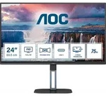 AOC V5 24V5CE/BK, 60,5 cm (23.8"), 1920 x 1080 Pixel, Full HD, LED, 4 ms, Schwarz AOC V5 24V5CE/BK, 60,5 cm (23.8"), 1920 x 1080 Pixel, Full HD, LED, 4 ms, Schwarz