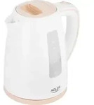 Adler AD 1264, 1,7 l, 2200 W, Haselnuss, Wei&szlig;, Kunststoff, Wasserstandsanzeige -