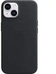 Apple Leather Case MagSafe iPhone 14 mitternacht - Schwarz