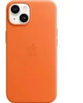 Apple iPhone 14 Leder Case mit MagSafe Orange iPhone 14 - Orange