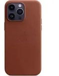 Apple Leather Case MagSafe iPhone 14 Pro Max umbra - Braun