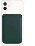 iPhone Leder Wallet mit MagSafe, Schutzh&uuml;lle - Gr&uuml;n