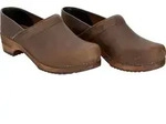 Sanita Offener Clog Wood-Jamie Closed Antique Brown-48 - Braun - 48