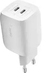 Belkin BOOST Charge 2xUSB-C 65W Ladeg.PD 3.0 PPS wei&szlig; WCH013vfWH - Wei&szlig;