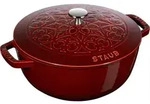 Staub La Marmite Lilie , 26 Cm Grenadine-Rot Rund Gusseisen Grenadine-Rot - Dunkelrot