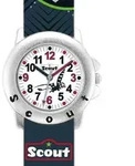 Scout Jungen Armbanduhr 280393010 Star Kids Black Dino - Gr&uuml;n