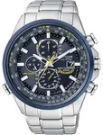 Citizen AT8020-54L Eco-Drive Funkuhr Uhr Edelstahl Chrono Datum Silber - Silber