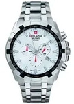 Swiss Alpine Military Herren Uhr Chrono 7043.9132SAM Edelstahl - Silber