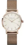 ROSEFIELD Damenuhr Tribeca Mesh Rosegold 33mm TWR-T50 - Wei&szlig;