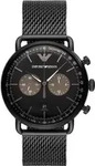 Emporio Armani Herrenuhr Armbanduhr AR11142 Schwarz - Schwarz